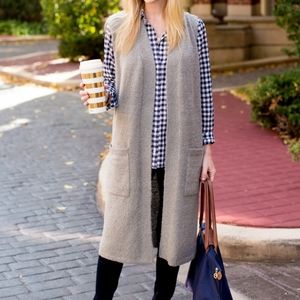 Echo Long Sweater Cardigan Vest